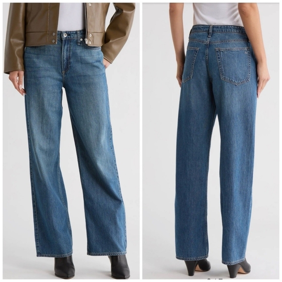 rag & bone Denim - Rag & Bone LORI Midrise Wide Leg Jeans In 30
